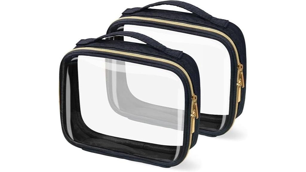 dual tsa approved toiletry bags