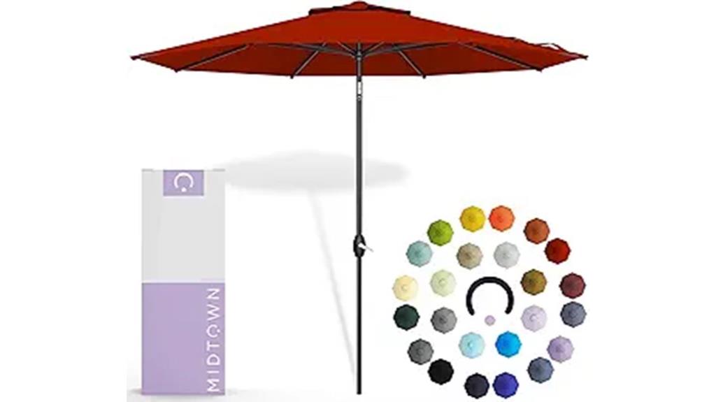 durable 8ft uv patio umbrella