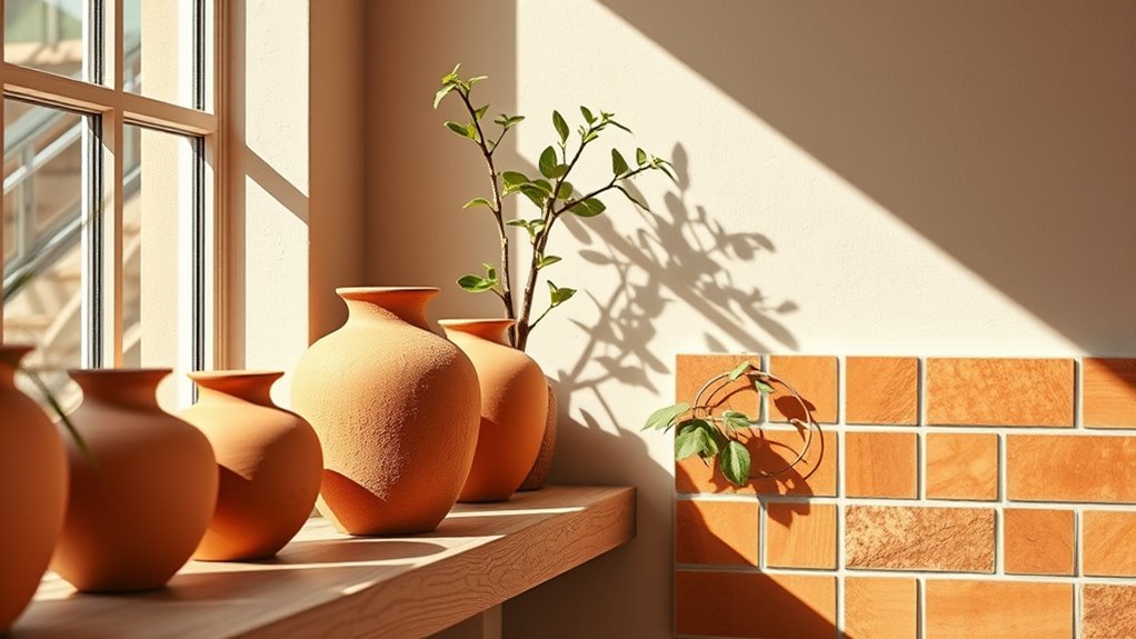 earthy modern decor accents