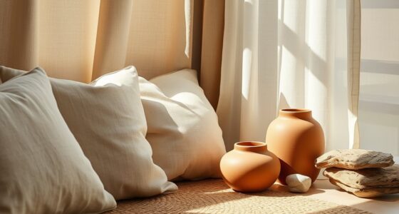 earthy tones and textures
