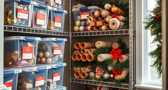efficient holiday decoration storage