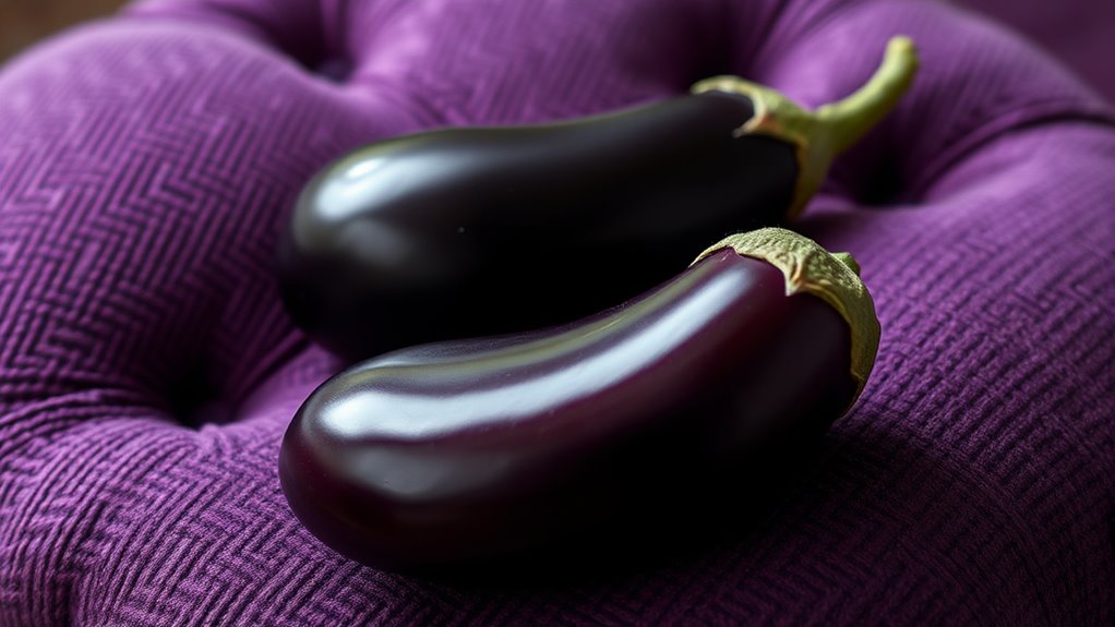 eggplant and dusty purple