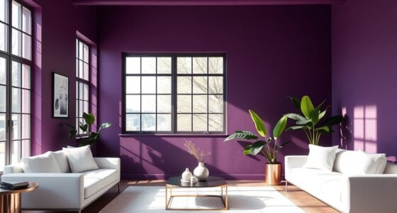 eggplant purple wall accent