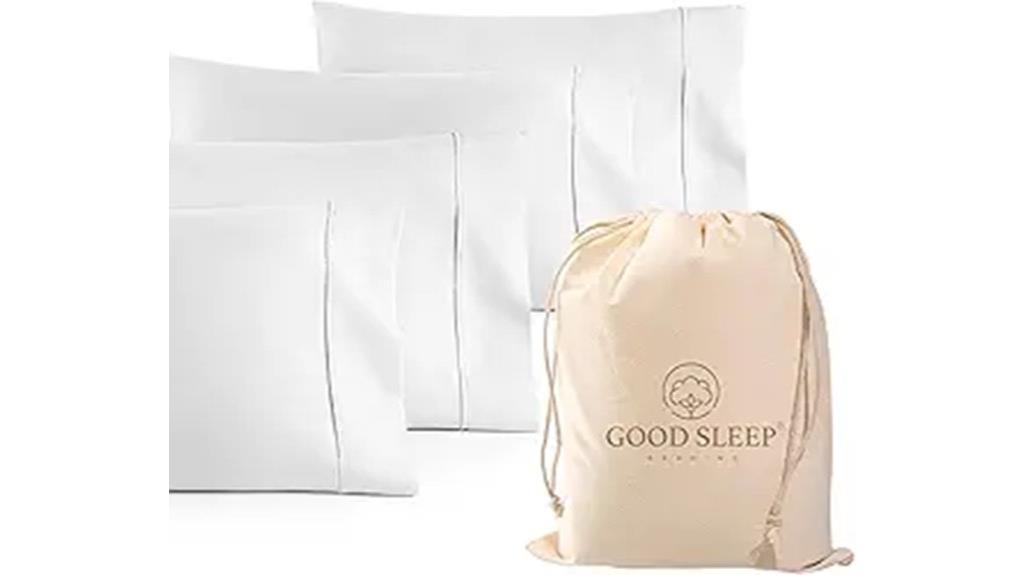 egyptian cotton pillowcases pack