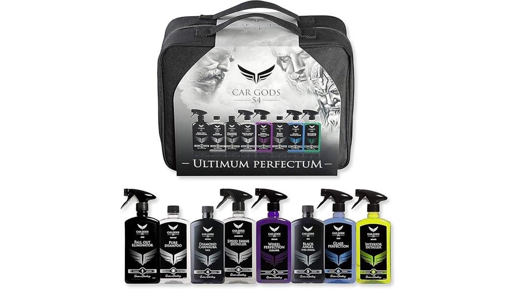 eight piece car detailing kit