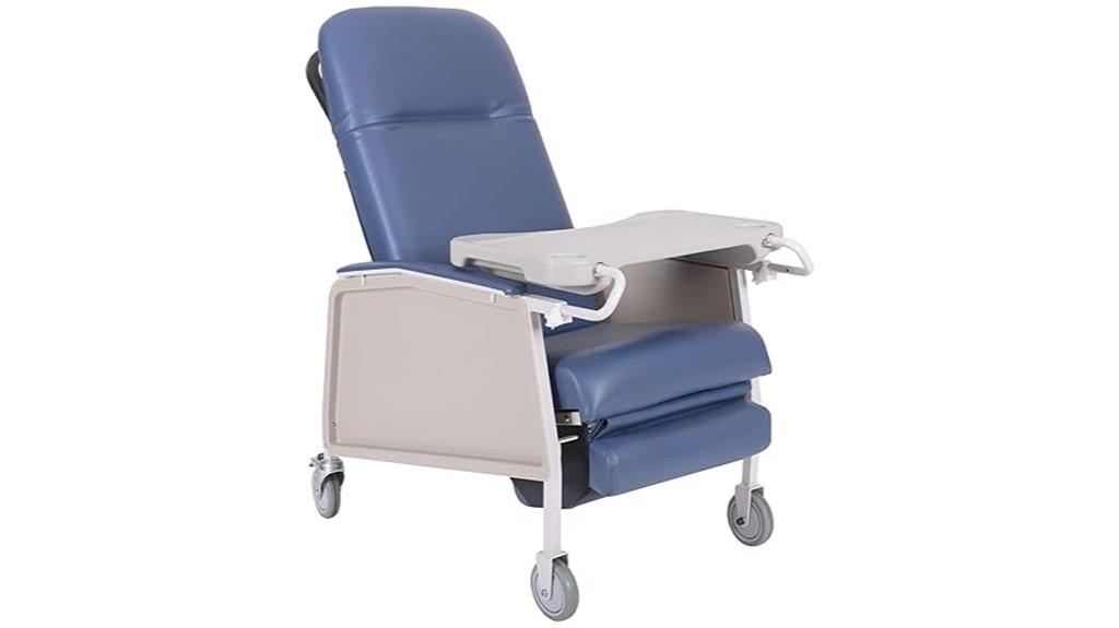 elderly geri chair with tray