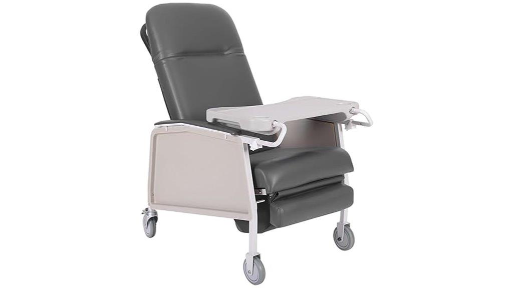 elderly geri chair with tray