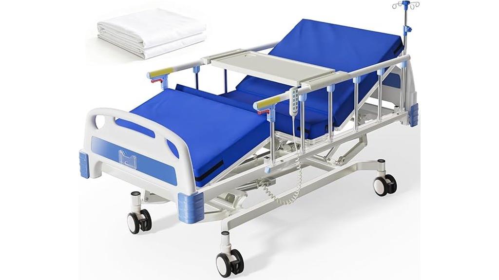 electric hospital bed with mattress