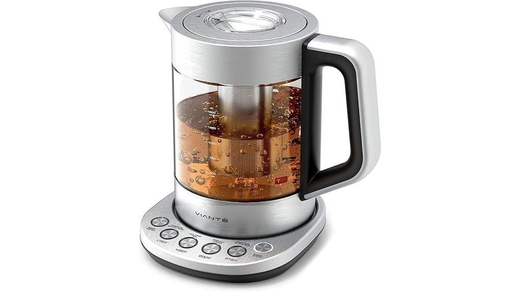 electric kettle with infuser