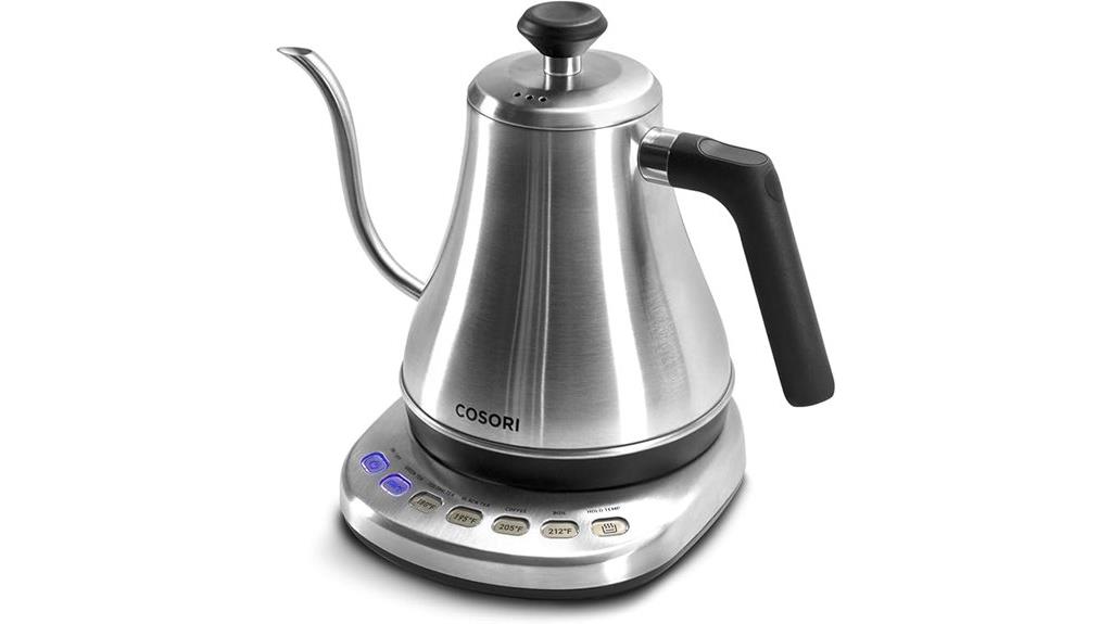 electric kettle with presets