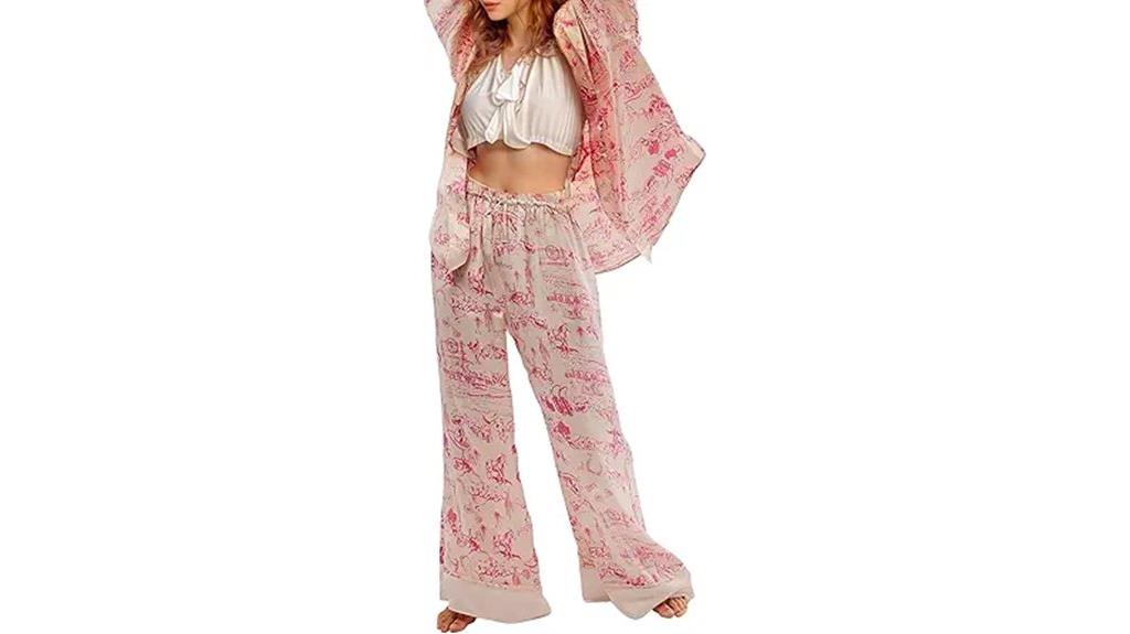 elegant satin sleepwear set