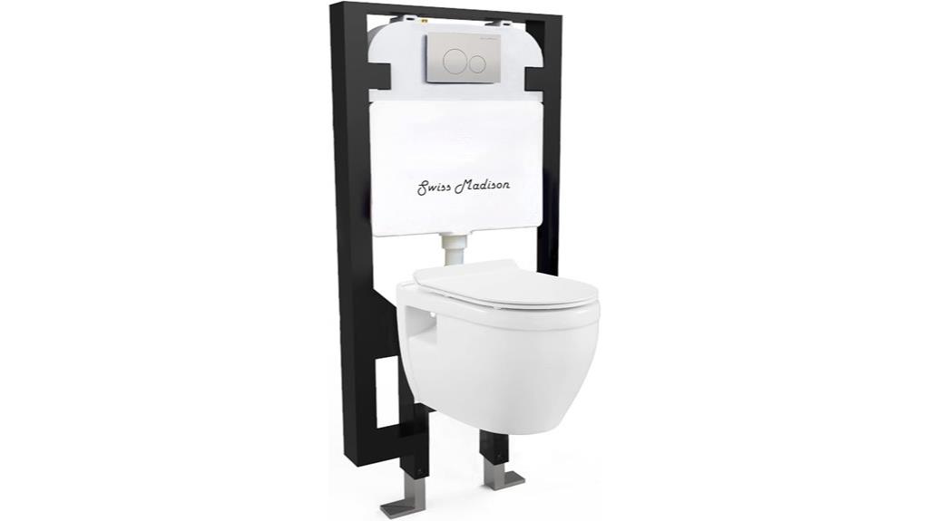 elegant wall hung toilet set