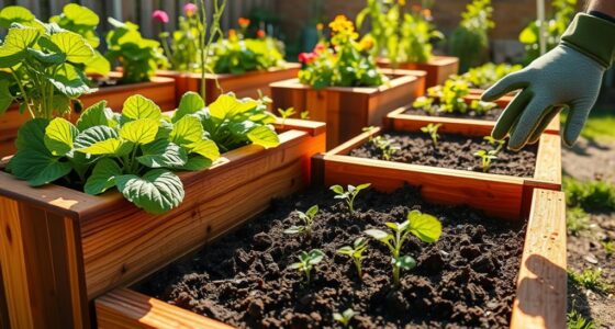 elevated gardening bed design