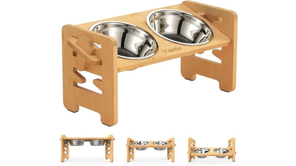 elevated stainless dog bowls