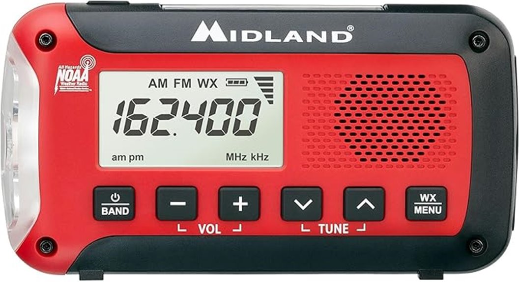 emergency radio with weather alert