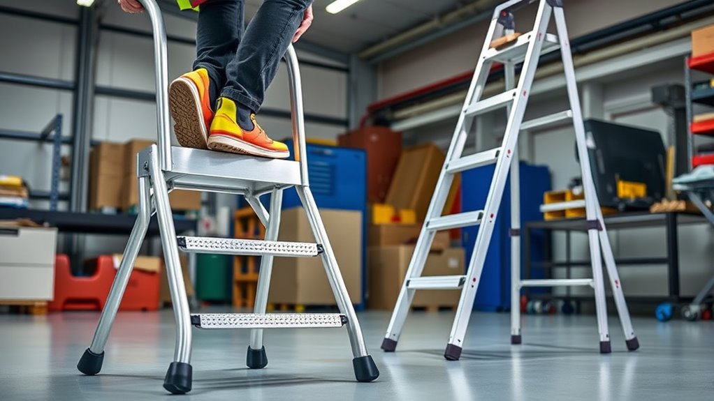 ensure ladder stability and safety