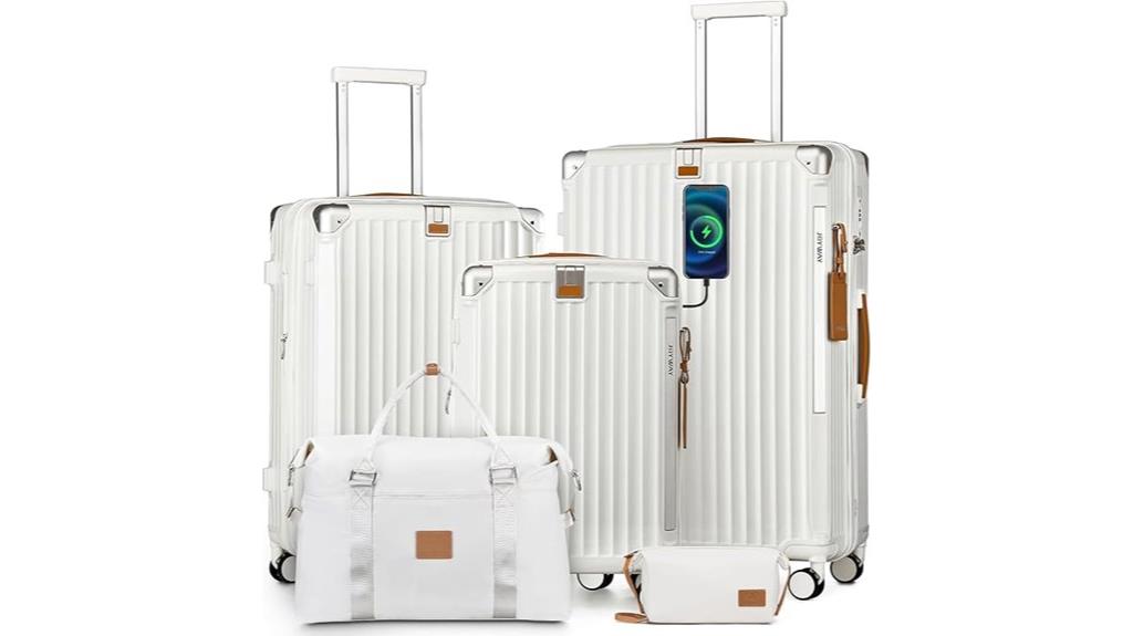 expandable travel luggage set