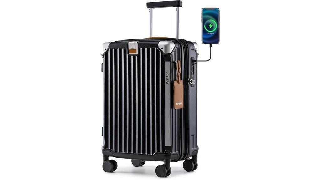expandable tsa lock luggage