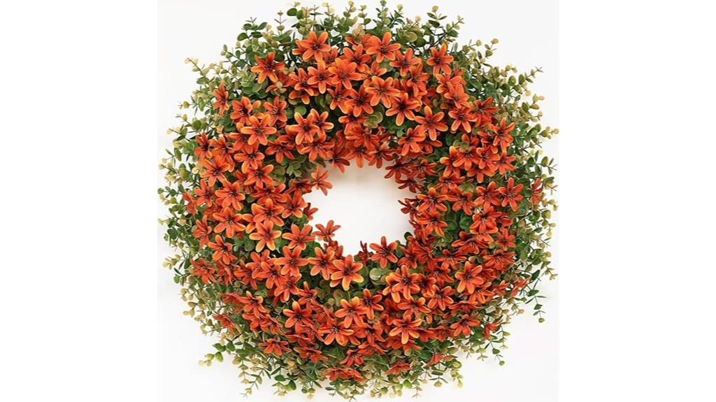 fall eucalyptus wreath decor