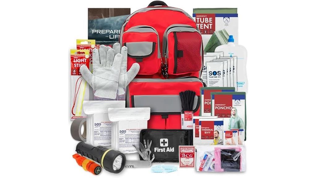 family disaster survival backpack