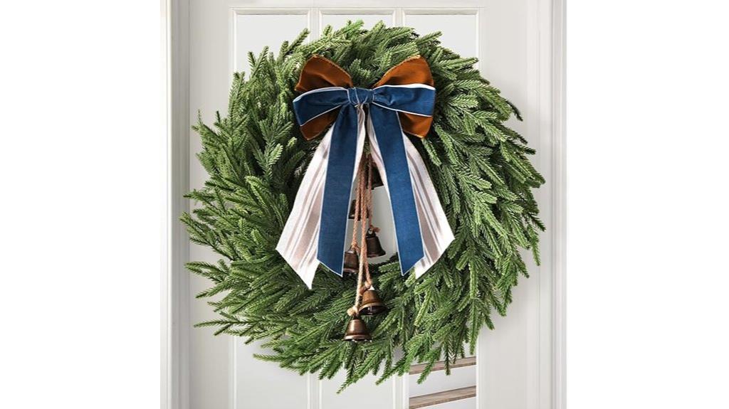 festive green wreath decor