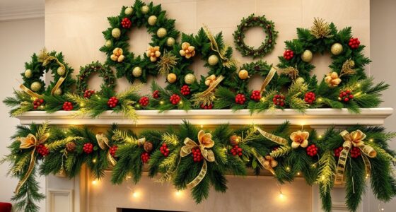 festive mantel decor sets