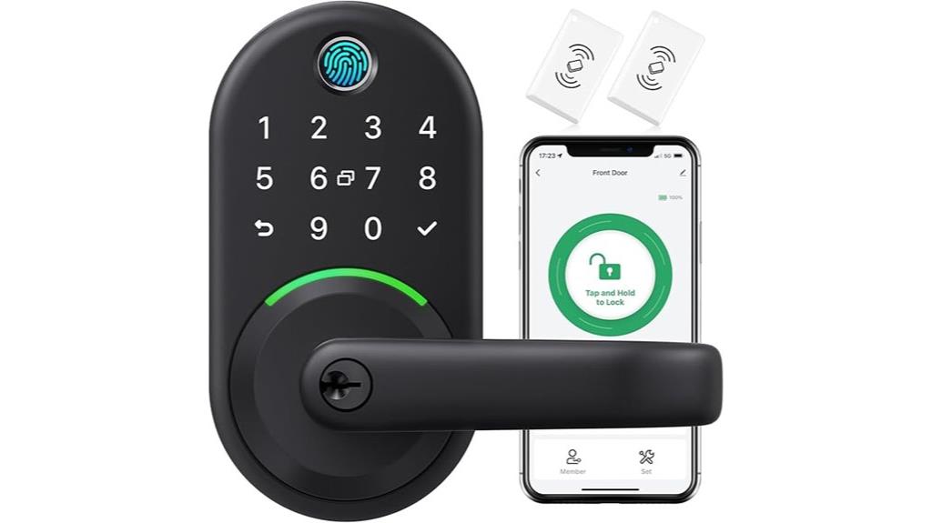fingerprint keypad door lock