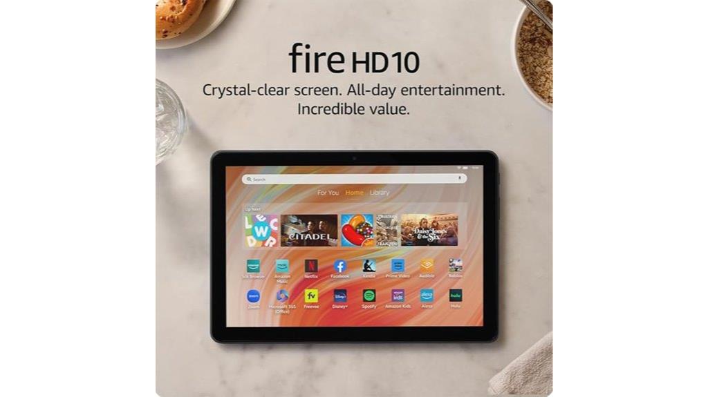 fire hd 10 tablet screen