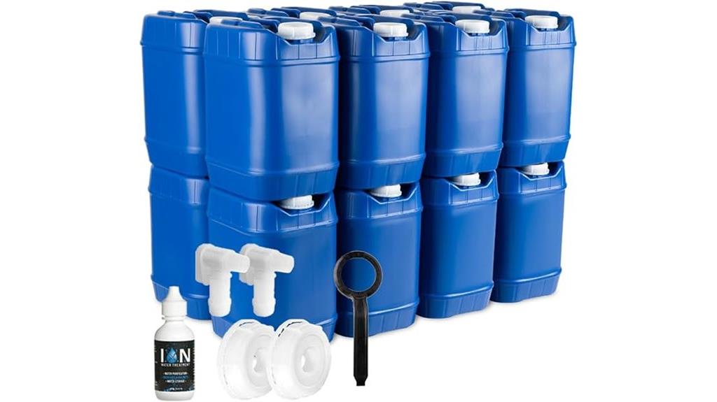 five gallon stackable water containers