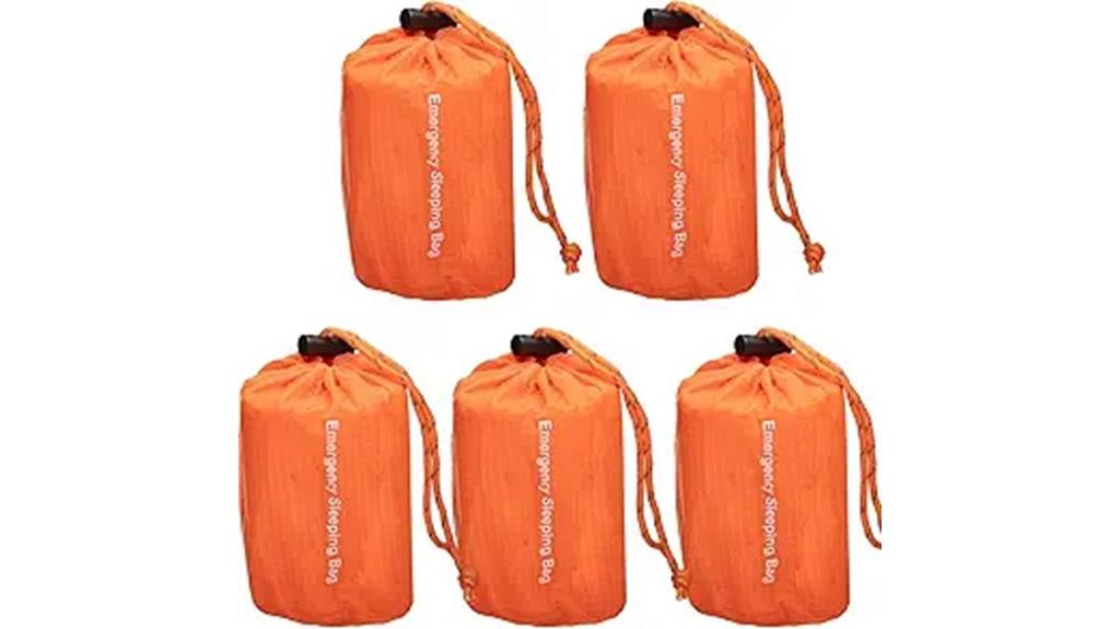 five pack emergency sleeping bags