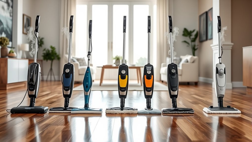 floor type specific steam mops