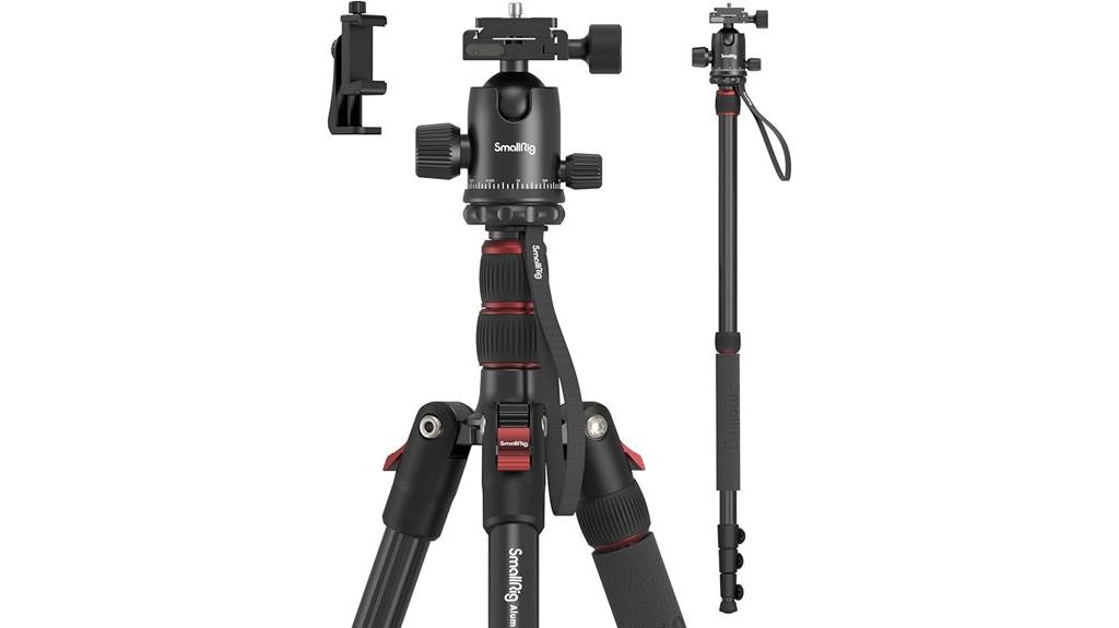 foldable aluminum camera tripod