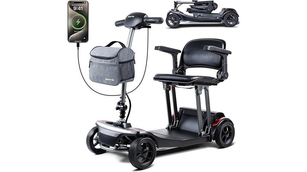 foldable battery mobility scooter