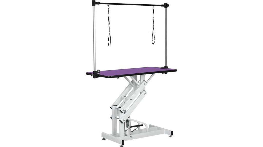 foldable hydraulic dog grooming table