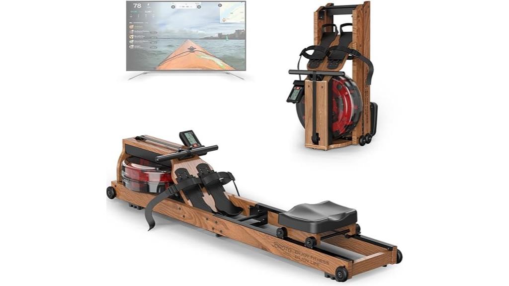 foldable rowing machine with bluetooth