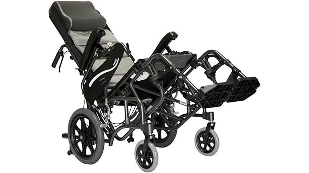 foldable tilt in space wheelchair