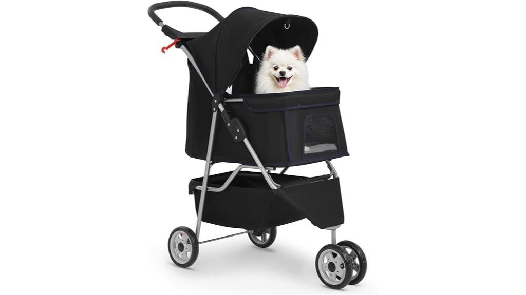 foldable waterproof pet stroller
