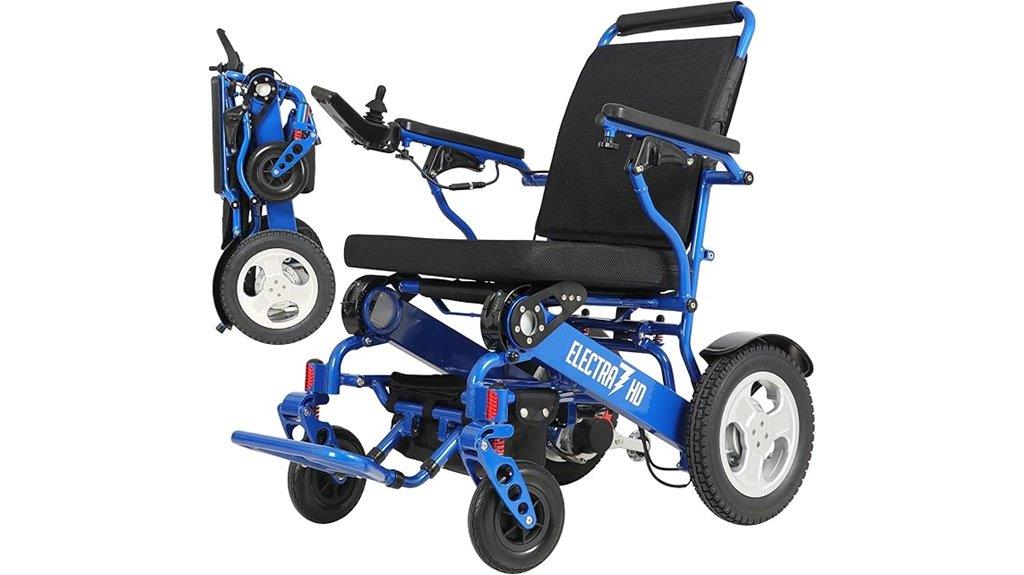 folding electric wheelchair for adults