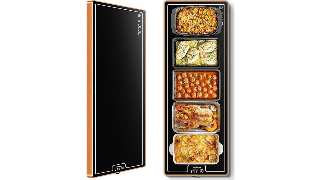 food warming mat with adjustable temperature