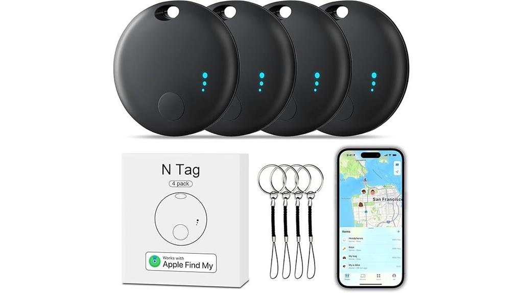 four bluetooth trackers pack