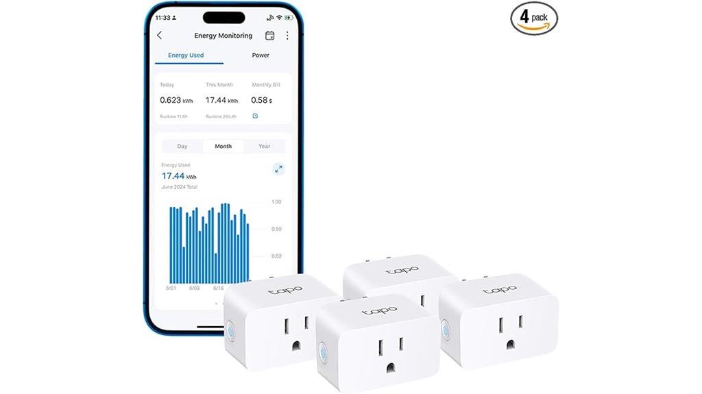 four pack smart plugs