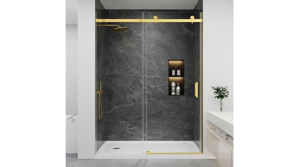 frameless sliding shower door