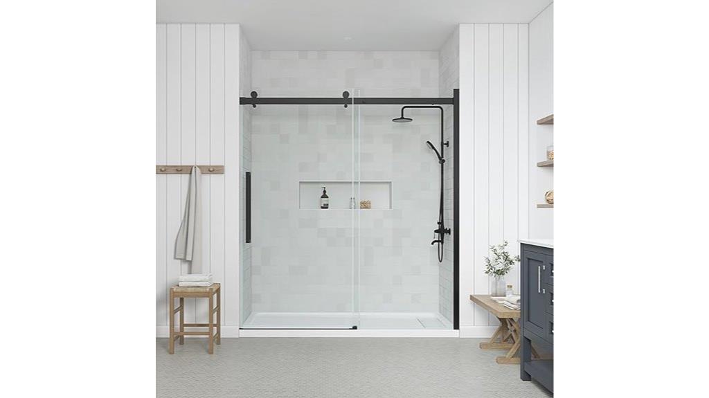 frameless sliding shower door