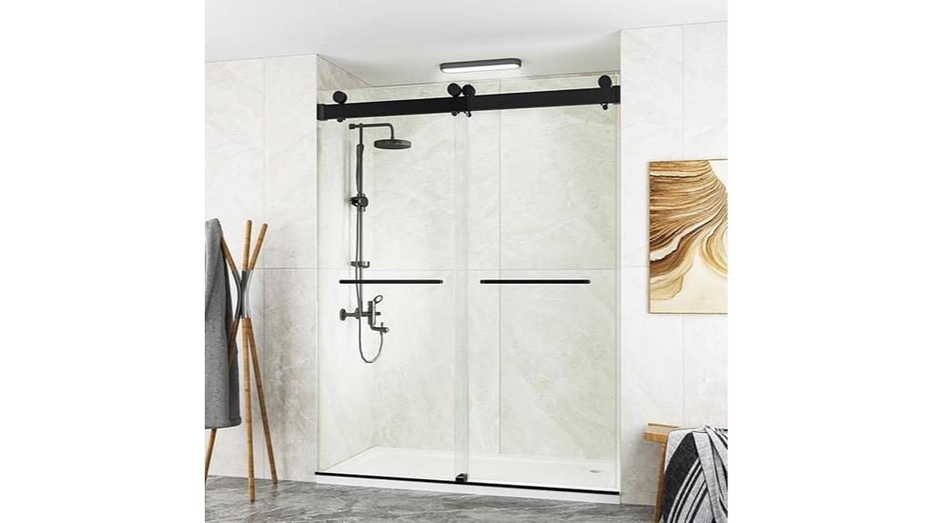 frameless tempered glass shower