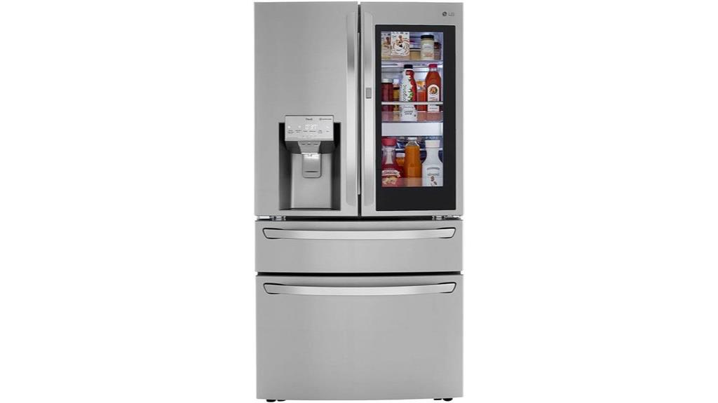 french door refrigerator with ice