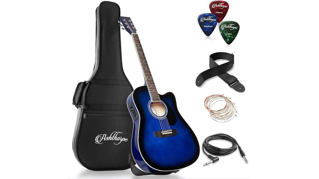 full size acoustic electric guitar
