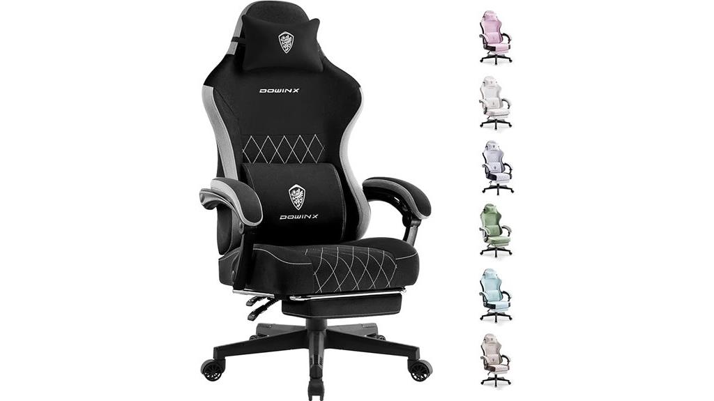 gaming chair with footrest