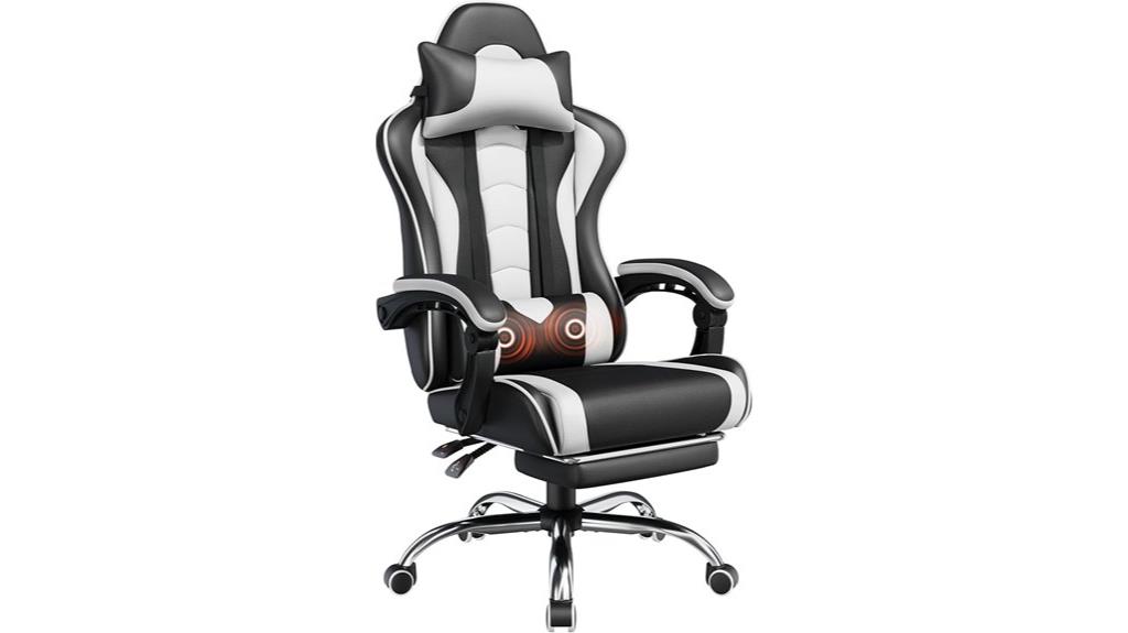 gaming chair with lumbar support