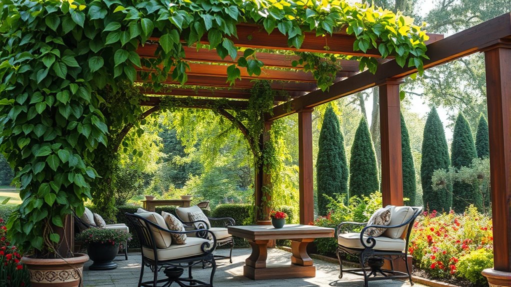 garden shade and seating