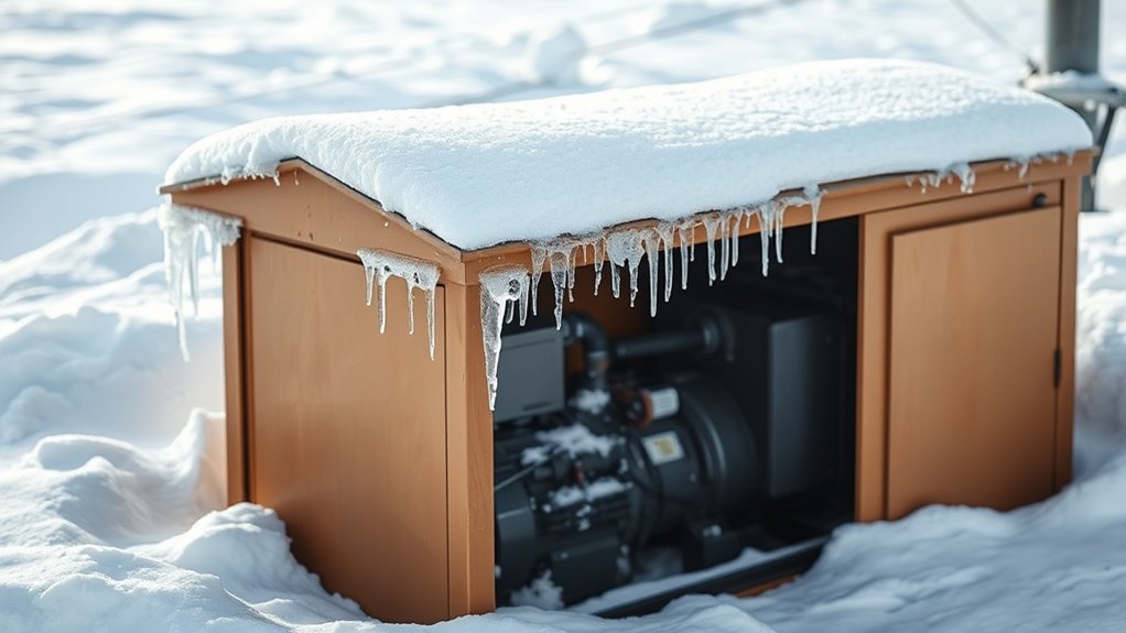 generator enclosure snow protection